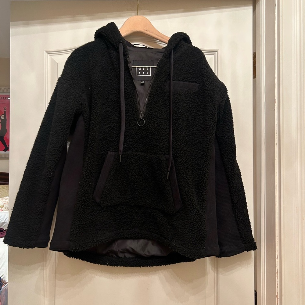 Wesley Fuzzy Pullover Quarter Zip